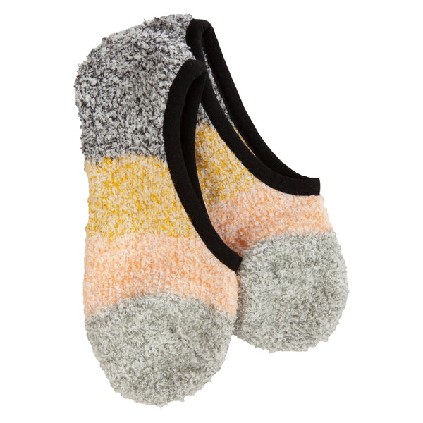 Worlds Softest Socks Cozy Colorblock Footsie Black Multi 74598