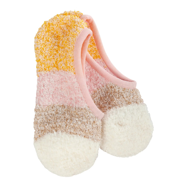 Worlds Softest Socks Cozy Colorblock Footsie Pink Multi 74599