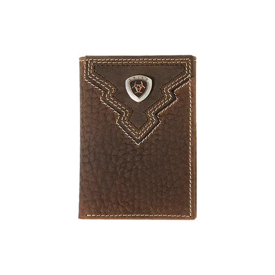 Ariat Men's Tri Fold Wallet - Brown - A35621282