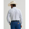 Wrangler Mens Teal and White Relaxed Fit Shirt-112379158