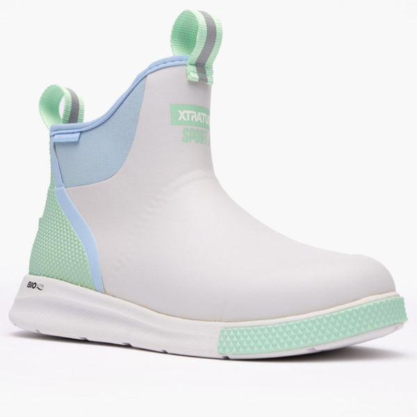 Xtratuf Ladies 6IN Ankle Deck Boot Sport - Cloud Multi - XADSW110