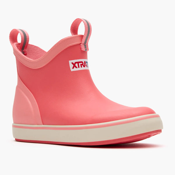 Xtratuf Kids Ankle Deck Boots - Coral - XKAB401C
