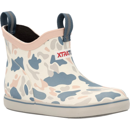 XtraTuf Kids Ivory Duck Camo Ankle Deck Boot-XKABDC30
