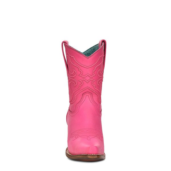 Corral Ladies Embroidery Snip Toe Boots Fuchsia Z5137