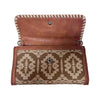 Wrangler Southwestern Brown Print Wallet Wristlet Crossbody-WG2212-C012BR