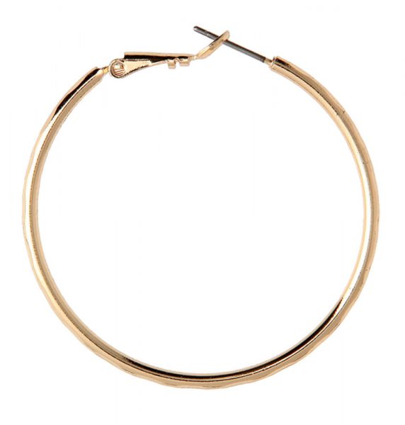 Rain Gold Medium Wire Hoop AE20007G