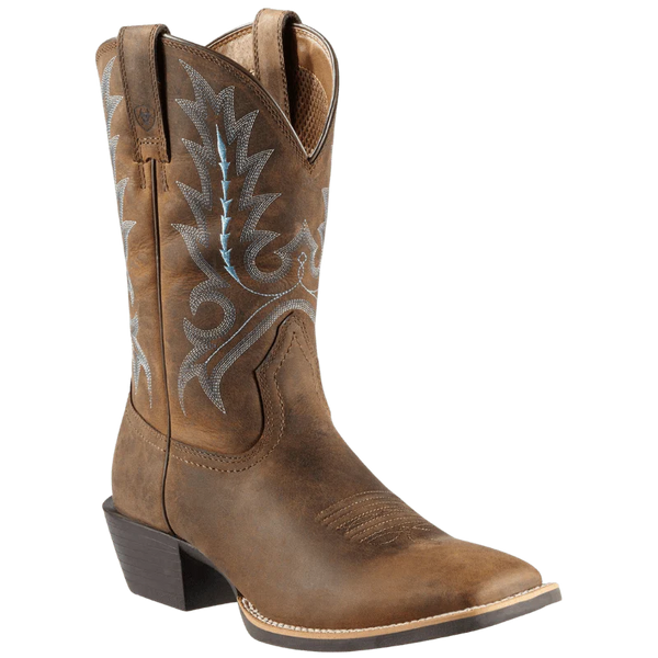 Ariat Men's Distressed Brown Sport Outfitter Western Boots 10011801