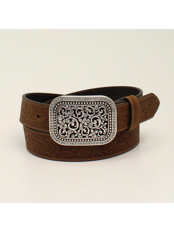 Ariat Ladies Filigree Brown Leather Belt A10006944