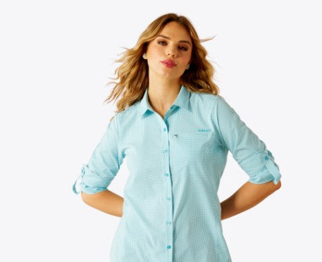 Ariat Women's VenTek - Peacock Blue Check - 10058802