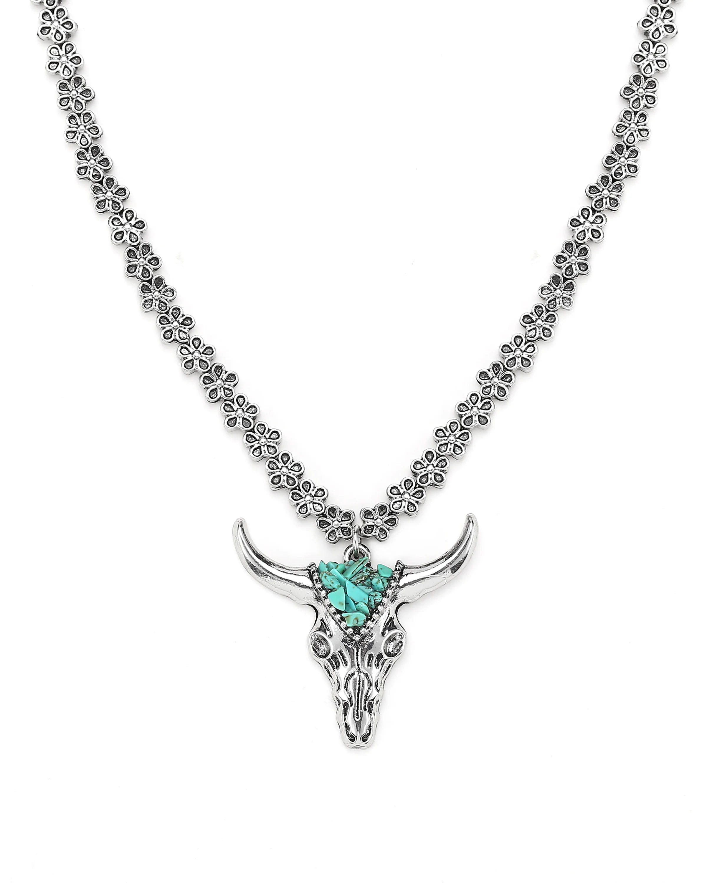 Cowgirl Confetti Run Free Necklace-CCNEC122
