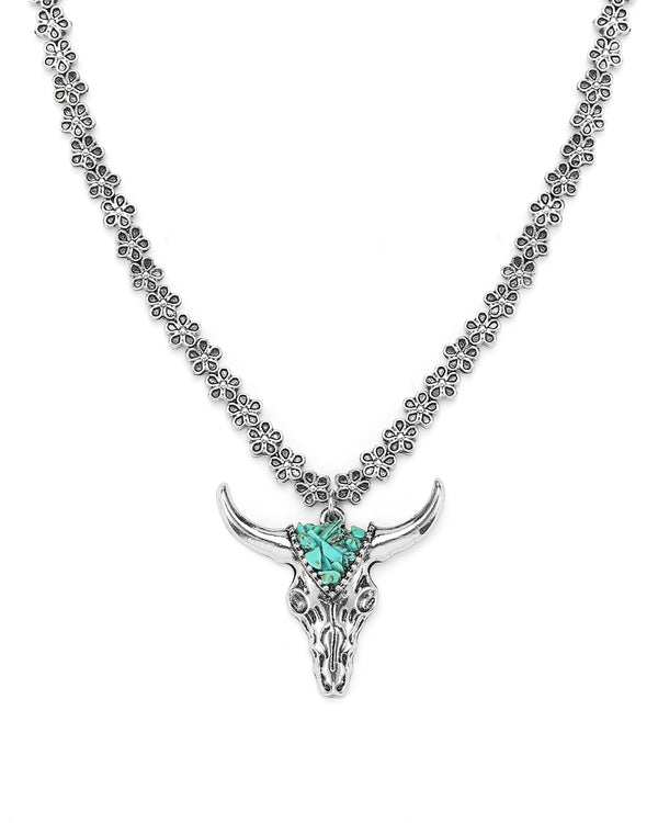 Cowgirl Confetti Run Free Necklace-CCNEC122