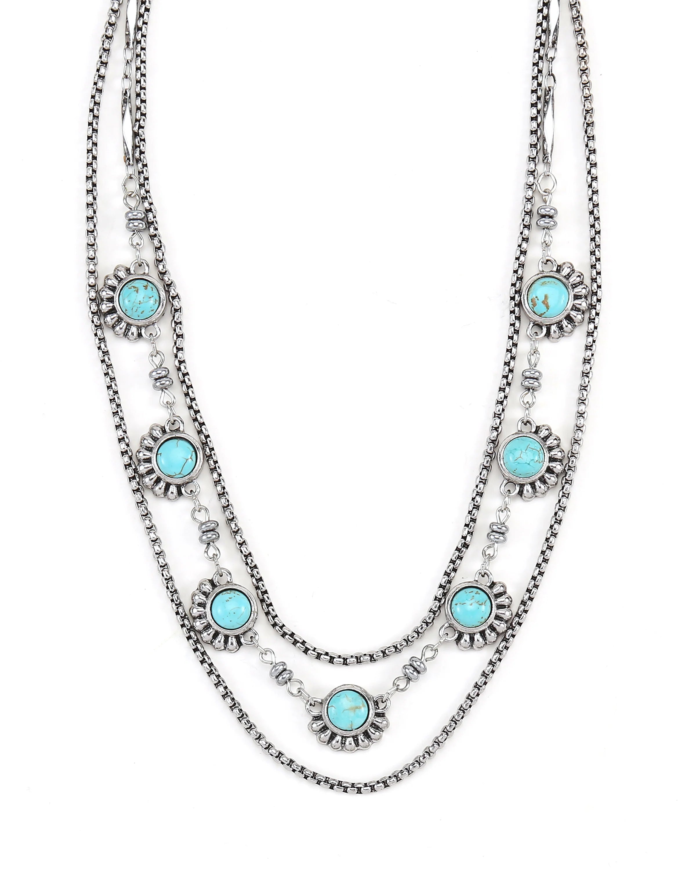Cowgirl Confetti Dripping In Western Necklace -CCNEC132