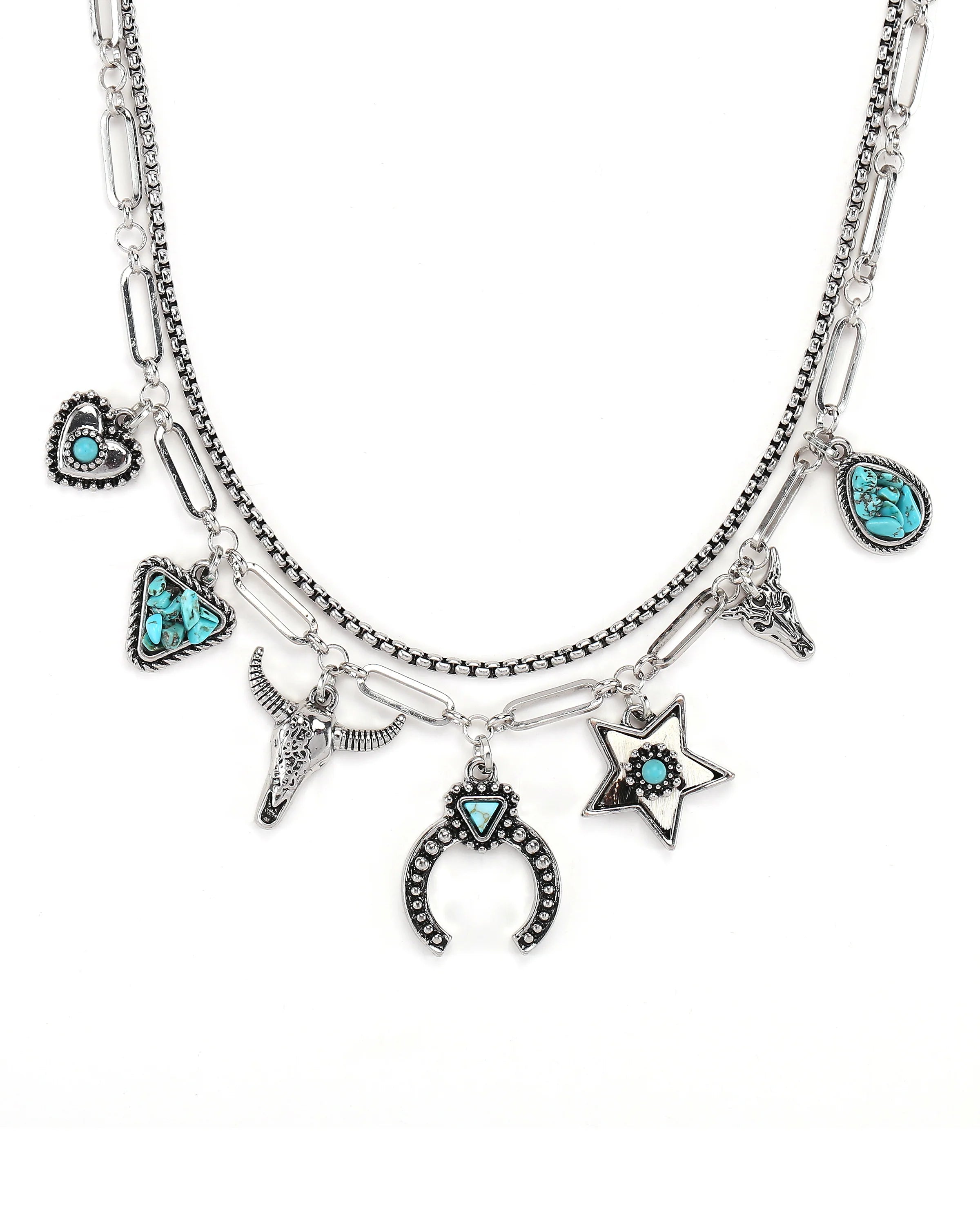 Cowgirl Confetti Prairie Token Necklace-CCNEC140
