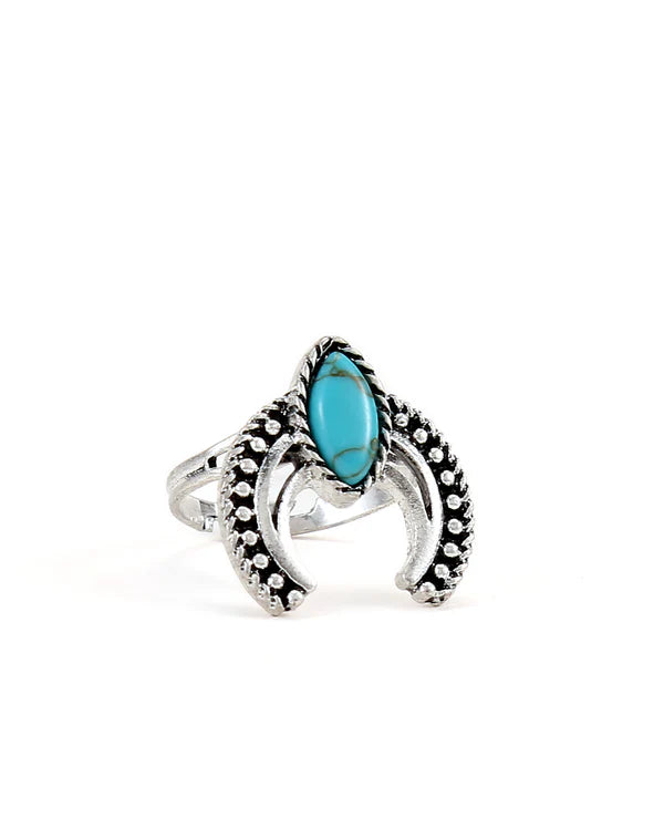 Cowgirl Confetti Watchful Crescent Ring-CCRNG113