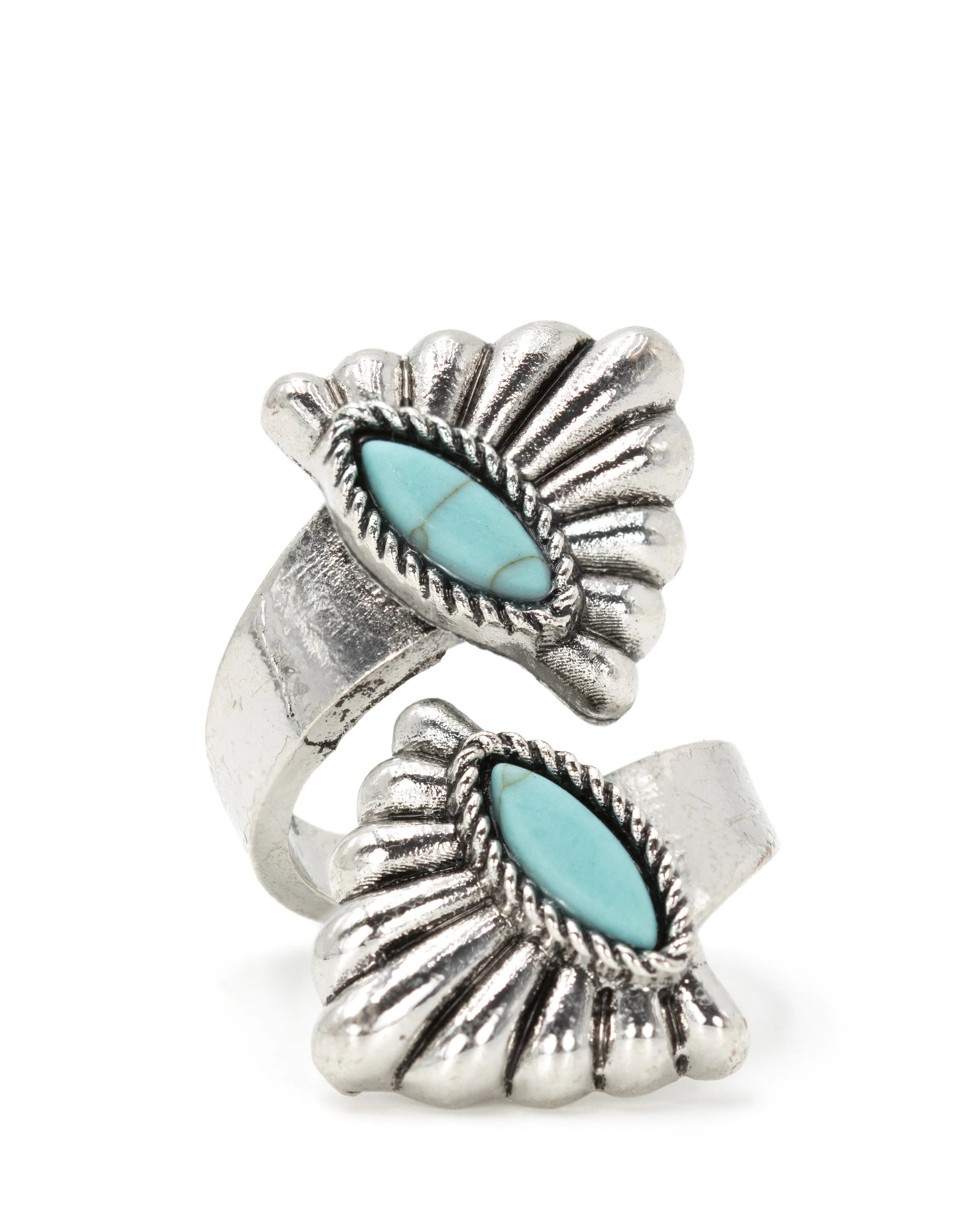 Cowgirl Confetti Silver Wings Ring-CCRNG42