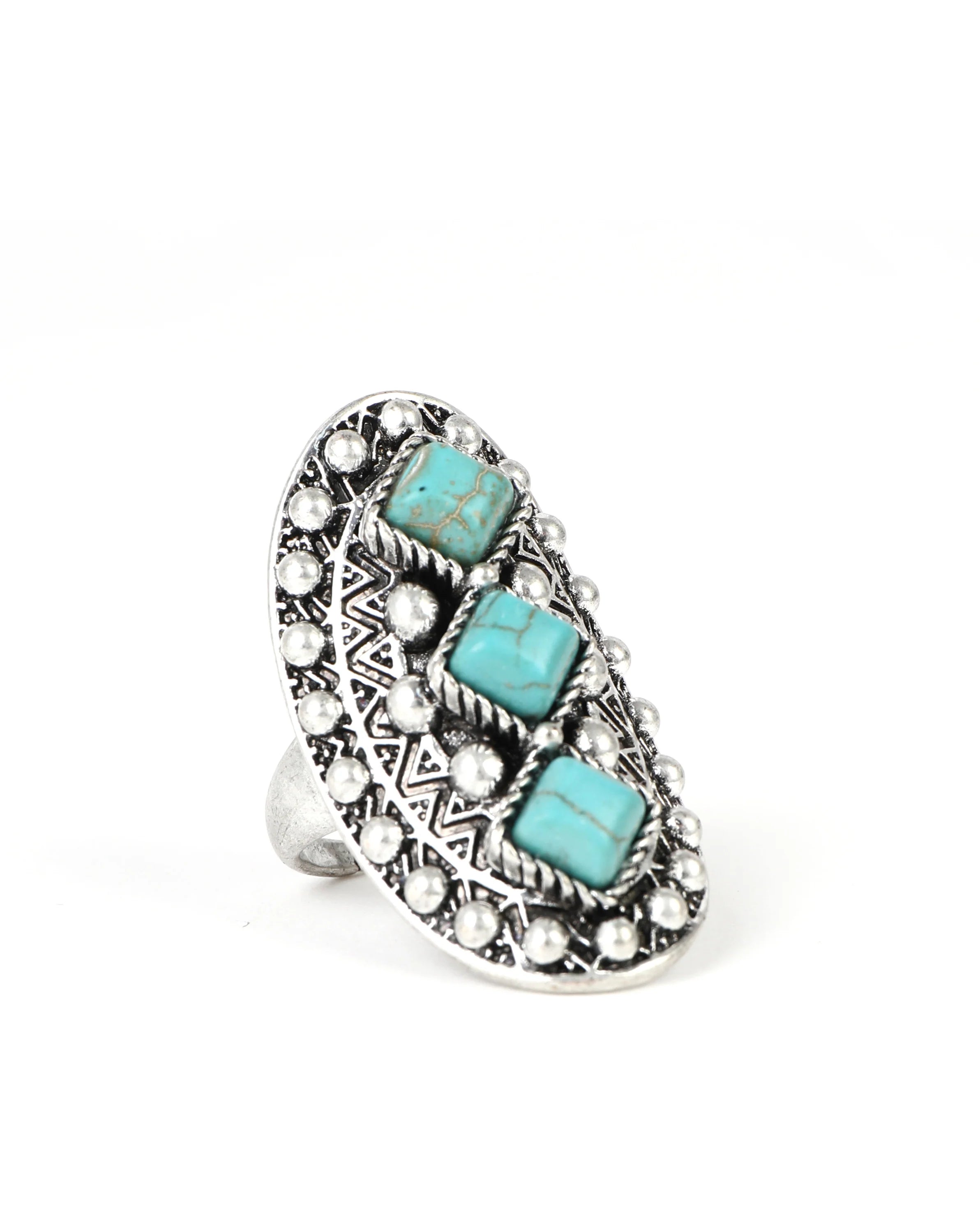 Cowgirl Confetti Steppin' Stone Ring -CCRNG79