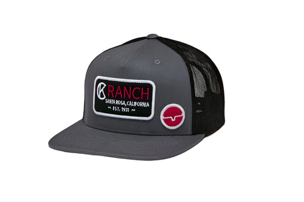 Kimes Ranch CK31 Trucker Hat - Charcoal/Black