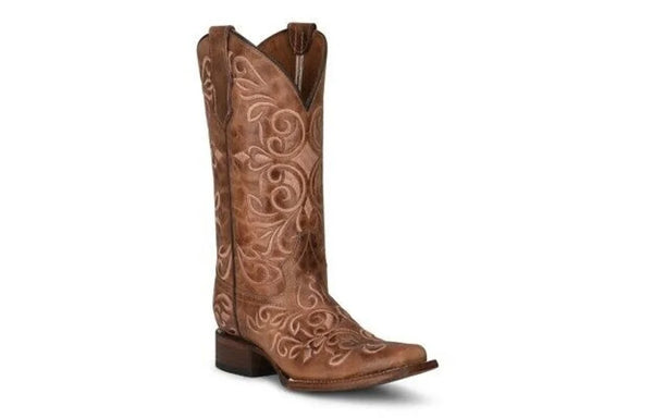 Circle G Ladies Embroidered Honey Western Boot L5795
