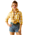 Ariat Ladies Billie Jean Cactus Plaid Shirt 10048991