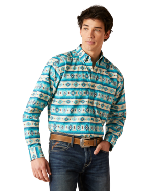 Ariat Men's Brent Classic Long Sleeve Shirt Sandshell 10046225