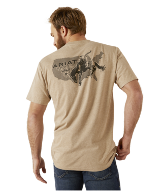 Ariat Men's Oatmeal Heather Rodeo Shirt 10047588