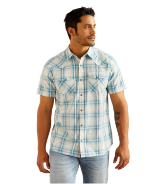 Ariat Mens Harold Egret Retro Fit Shirt-10048576