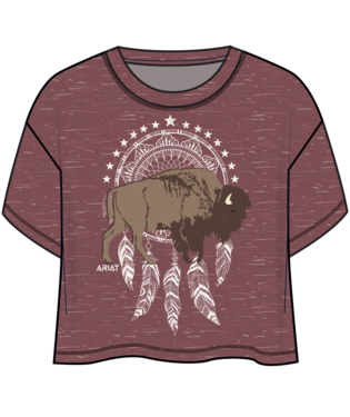 Ariat Ladies Wild Ginger Buffalo Territory TShirt-10051310