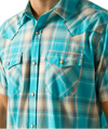 Ariat Men's Peacock Blue Howard Retro Fit Shirt-10051305
