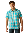 Ariat Men's Peacock Blue Howard Retro Fit Shirt-10051305