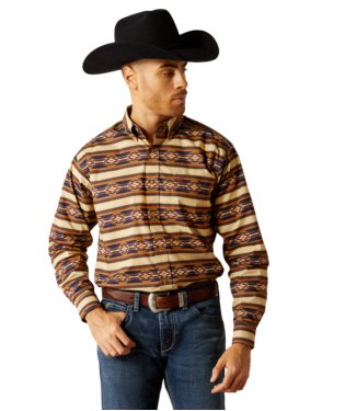 Ariat Men's Stanford Khaki Classic Fit Shirt-10052370