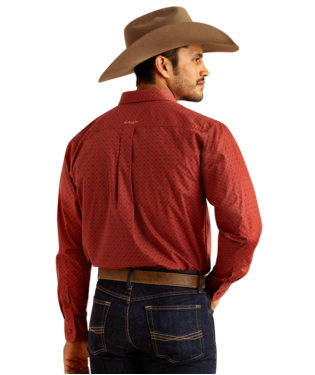 Ariat Men's Sanders Classic Fit Red Shirt-10052372