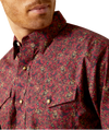 Ariat Men's Samson Dark Red Classic Fit Shirt-10052618