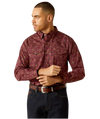 Ariat Men's Samson Dark Red Classic Fit Shirt-10052618