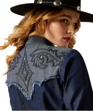 Ariat Ladies Second Blue Fiddle Shirt-10053977