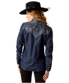 Ariat Ladies Second Blue Fiddle Shirt-10053977