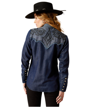 Ariat Ladies Second Blue Fiddle Shirt-10053977