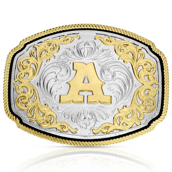 Montana Silversmiths Attitude Buckle Initial A-A1047A