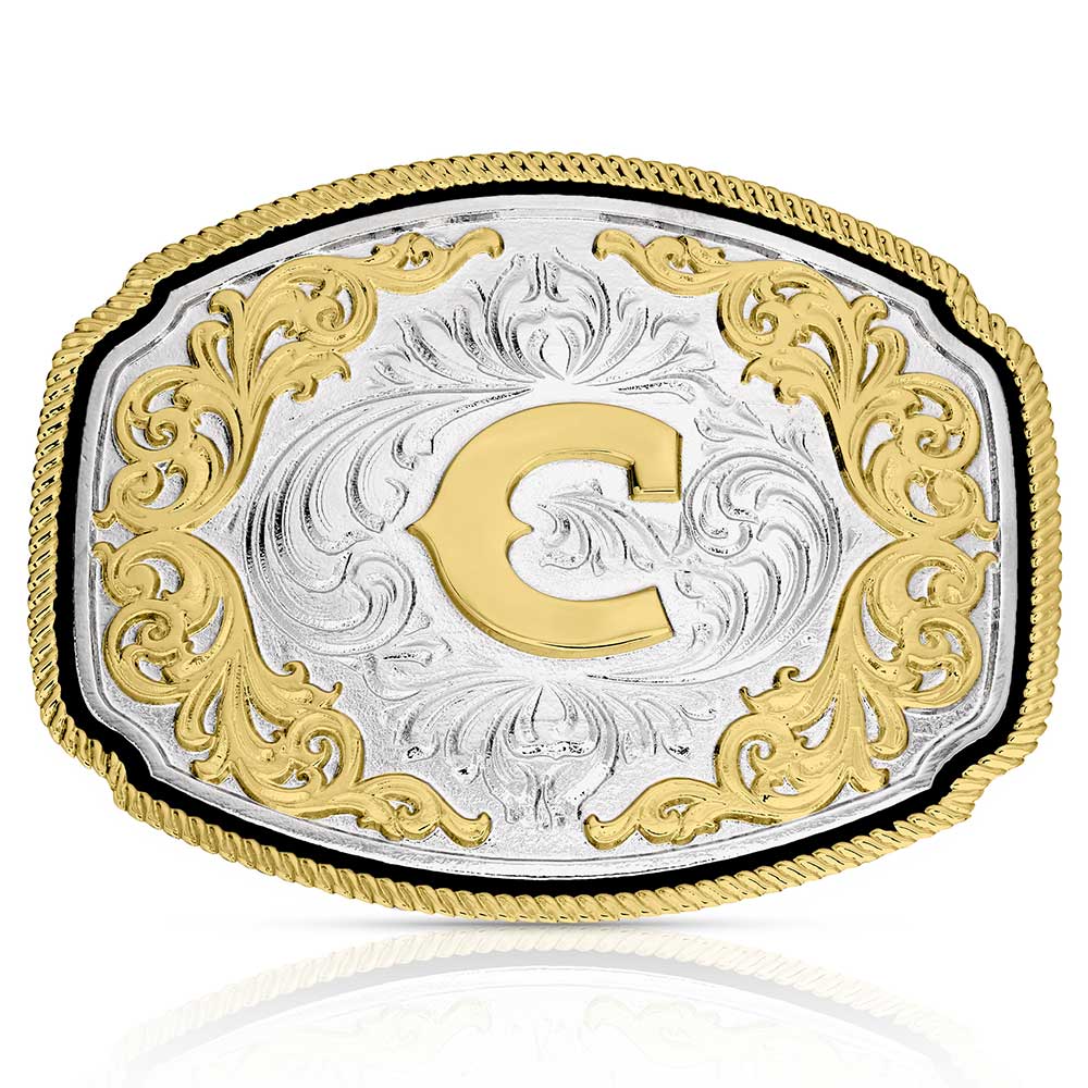 Montana Silversmiths Attitude Buckle Initial C-A1047C