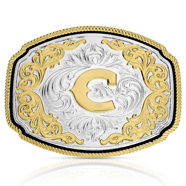 Montana Silversmiths Attitude Buckle Initial C-A1047C