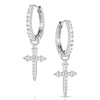 Montana Silversmiths Crystal Devotion Cross Earrings ER5642