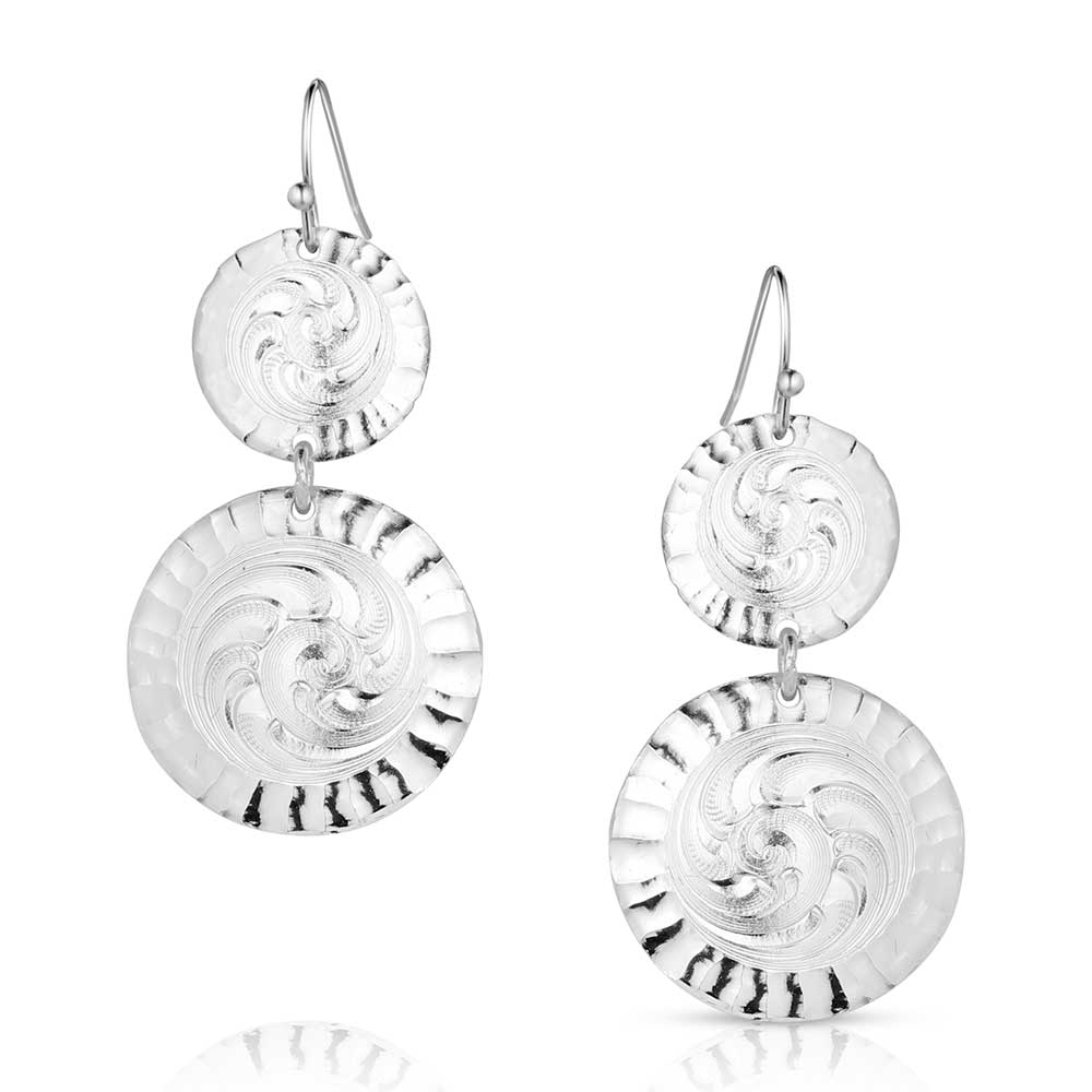 Montana Silversmiths Sundance Conchos Earrings-ER5813SV