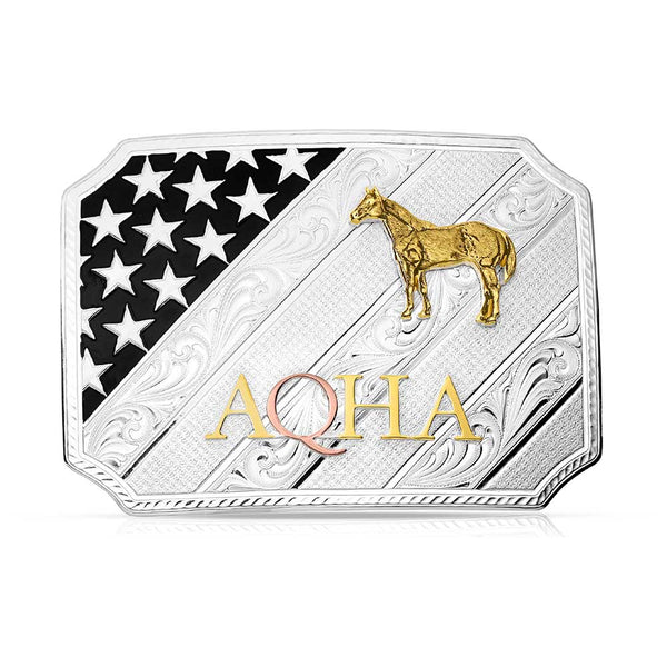 Montana Silversmiths AQHA All American Silver Buckle-Q46100