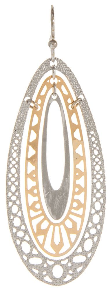 Rain Jewelry Triple Oval Filigree Earring-E1899TT