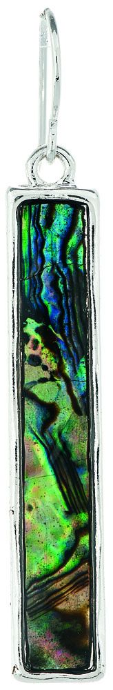 Rain Silver Abalone Bar Earring-E2299S