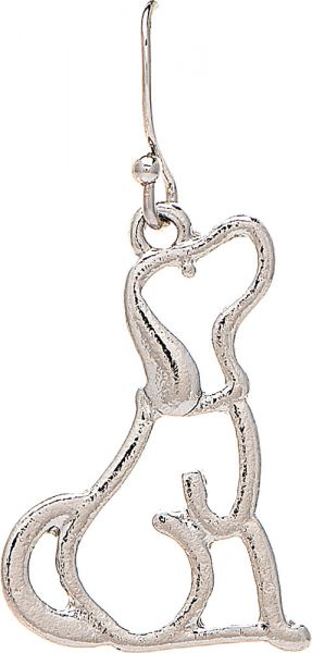 Rain Jewelry Collection Silver Pooch Cutout Earring E3009S