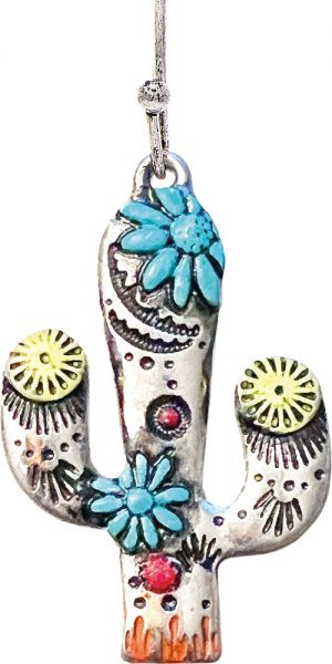 Rain Silver Funky Flowering Cactus Earring E3607S