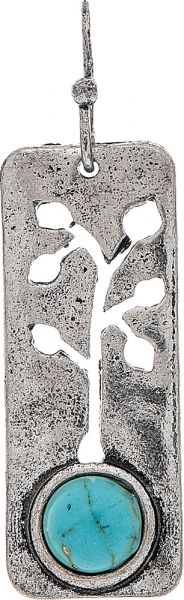 Rain Silver Turquoise Sprouted Branch Earring E3678S