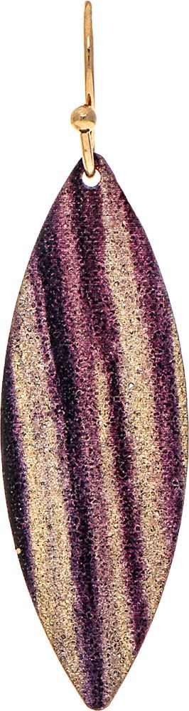 Rain Jewelry Gold Purple Wash Sparkle Ellipse Earring-E5069PU