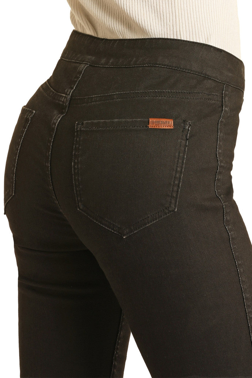 Ladies Rock & Roll Denim Reversible High Rise Extra Stretch Flare Jeans BW6PD02928