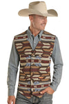 ROCK AND ROLL MENS ARROW SERAPE WOOL VEST-DM98C01464